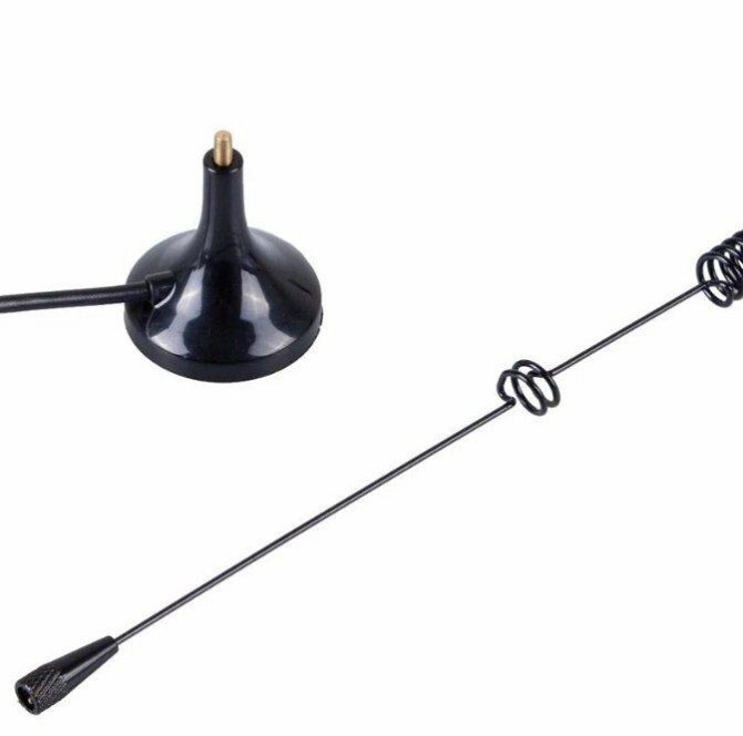 Антенна двухдиапазонная 136-174MHz/400-520MHz 3dBi, до 25W, RG174 3 м SMA-female, на магните, для ра Дніпро - зображення 3