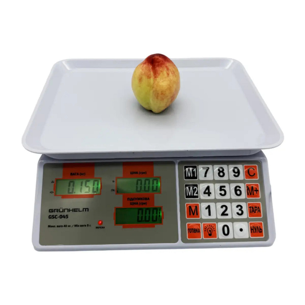 Весы торговые Grunhelm GSC-045 45 кг Киев - изображение 8