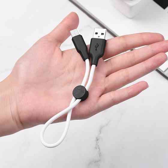 Дата кабель Hoco X21 Plus Silicone MicroUSB Cable (0.25m) Херсон