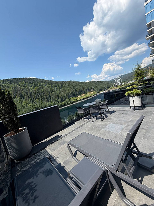 Glacier Hotel Буковель - видовий 2-кімнатний апартамент з терасою. Вид на Озеро Молодості Івано-Франківськ - зображення 8