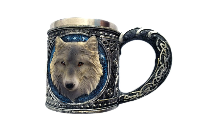 Кружка Чашка Бокал Волк 3D Нержавеющая Сталь Киев - изображение 7
