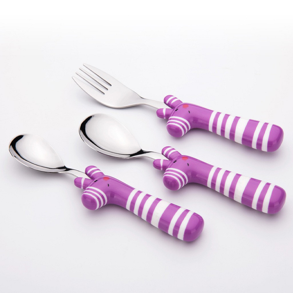 Набір дитячих столових приладів Fissman Зебра FS-3564 3 предмети Киев - изображение 1