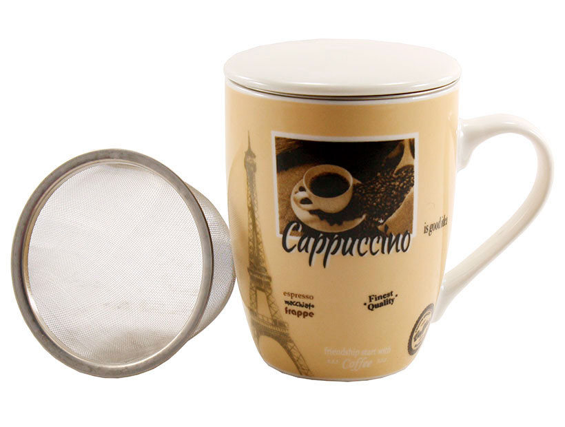 Заварювальний кухоль Interos A-59-1M-90728 330 мл бежева Київ - зображення 1