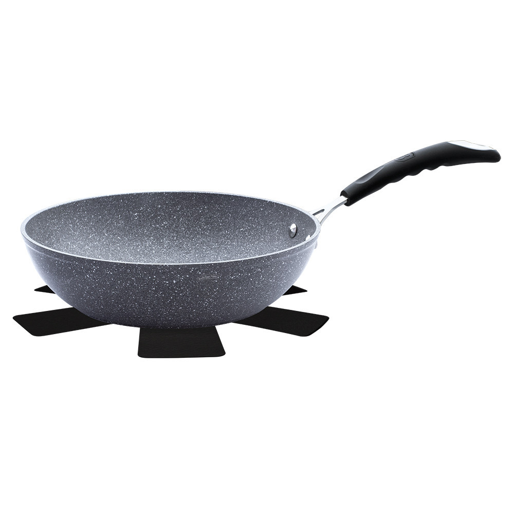 Сковорода WOK Gray Stone Touch Line terra 28х7,4см Berlinger Haus BH-1159-N Київ - зображення 1