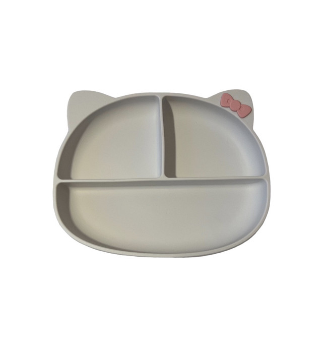 Детский силиконовый набор посуды для кормления Дракоша (зеленый) 7 предметов (код 00192) Киев - изображение 7