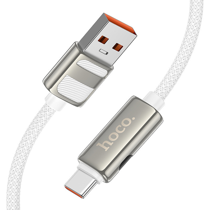 Дата кабель Hoco U137 Line with display USB to Type-C 5A/66W (1.2m) Херсон - зображення 3