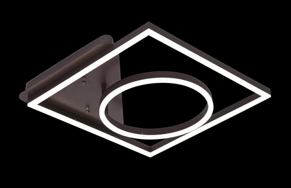 Люстра стельова LED з пультом A11022/2-cf Коричневий 10х48х48 см. Київ - зображення 1