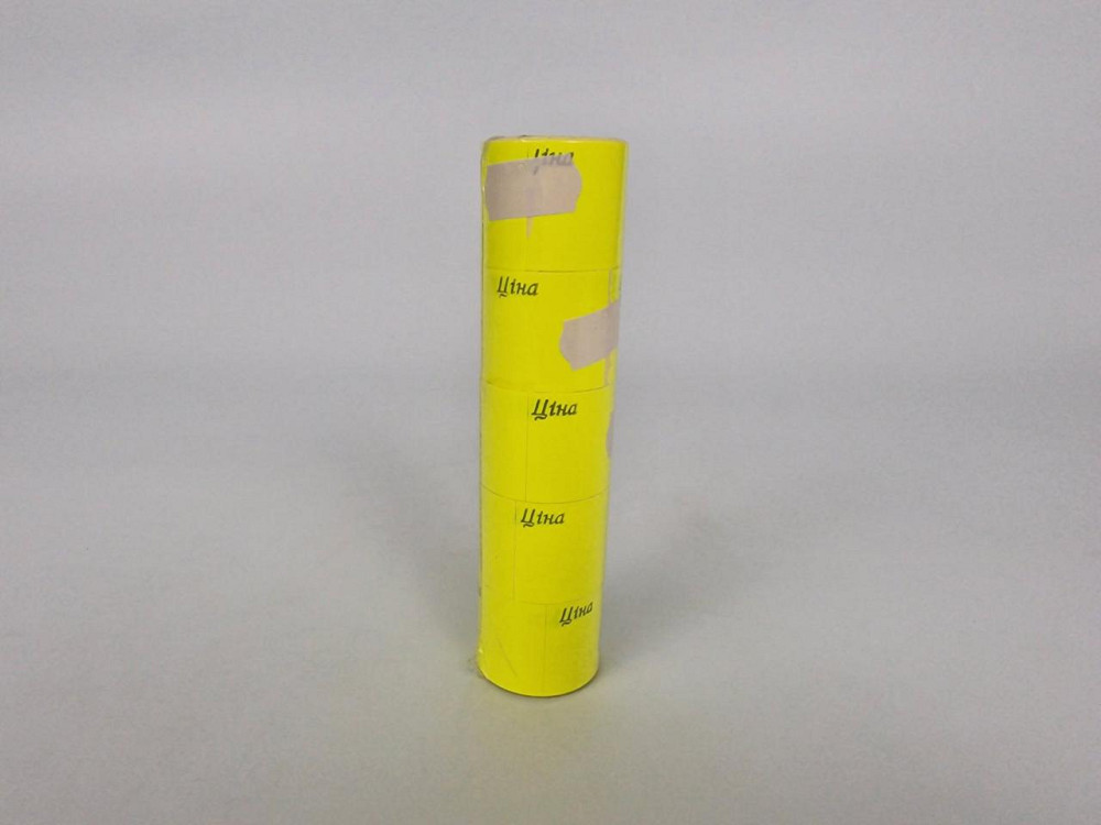 Бумажный ценник большой Желтый  (р30*40мм) 3,5м (5 шт) Харків - зображення 3