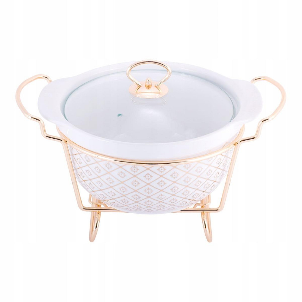 Мармит круглый с подставкой 2,6 л Kamille KM 6418 Одесса - изображение 1