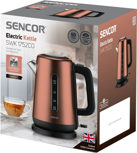Электрочайник Sencor SWK 1752CO 1.7 л коричневый Київ - зображення 5