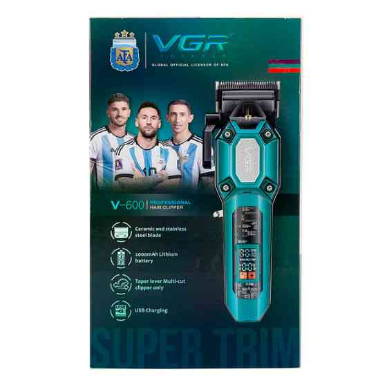 Машинка для стрижки аккумуляторная VGR V-600 GREEN 8 Вт зеленая Киев