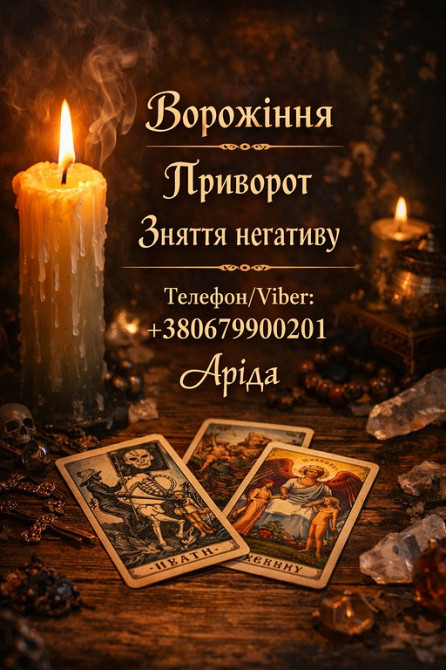 Ясновидиця в Івано-Франківську. Зняття порчі. Ворожіння на Таро. Любовна магія. Івано-Франківськ - зображення 1