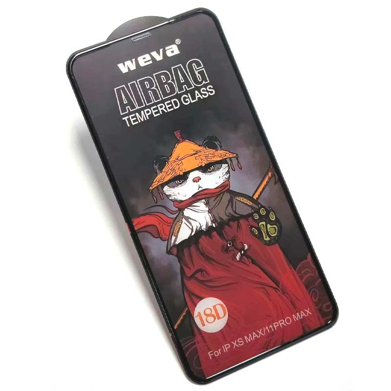 Защитное 2.5D стекло Weva AirBag (тех.пак) для Apple iPhone 11 Pro Max / XS Max (6.5") Херсон - изображение 5