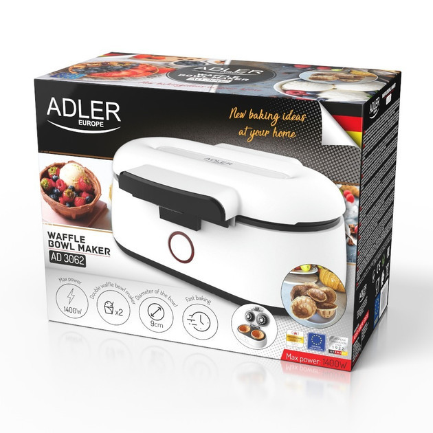 Аппарат для выпекания корзинок Adler AD-3062 1400 Вт Київ - зображення 4