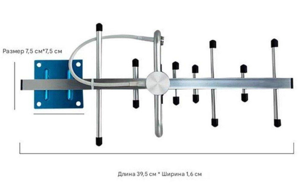 Антенна Yagi 698-2870 МГц 12 dBi, до 25 Вт, N-female (гнездо). Рабочие участки смотрите на графиках  Днепр - изображение 4