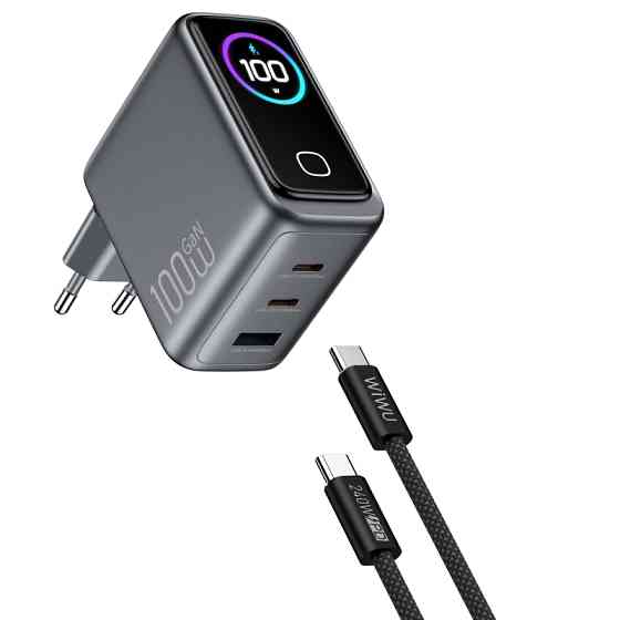 СЗУ WIWU CHG300 Voyager PD100W+QC3.0 (1USB-A/2C) + кабель Type-C to Type-C Херсон