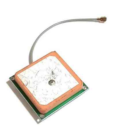 GPS антенна активная керамическая 1575MHz 32dB 25х25 мм, с кабелем 7 см IPEX (82988) Дніпро