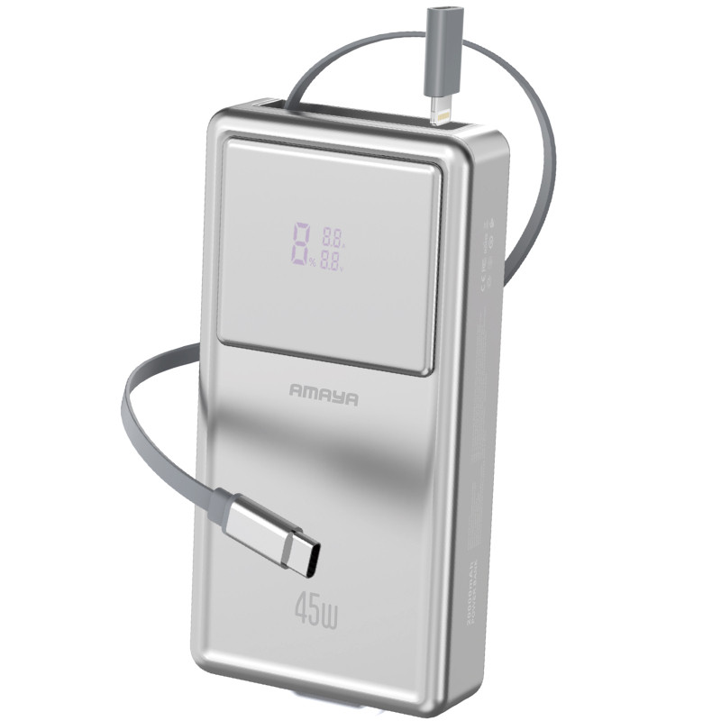 Уценка Портативное ЗУ Power Bank Amaya F231 45W with display and cable 20000 mAh Херсон - зображення 1