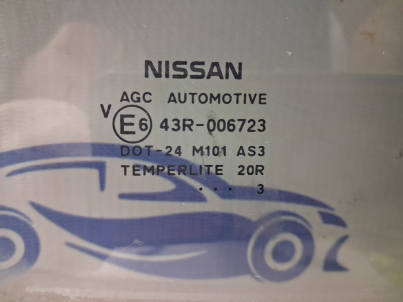 Стекло двери заднее правое Nissan Qashqai 2006-2013 82300JD005 (Арт. 82841) Киев - изображение 1