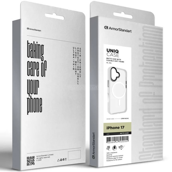 Чохол ArmorStandart Uniq MagCase для Apple iPhone 17 Matte Clear (ARM86264) (Код товару:42805) Харьков - изображение 2