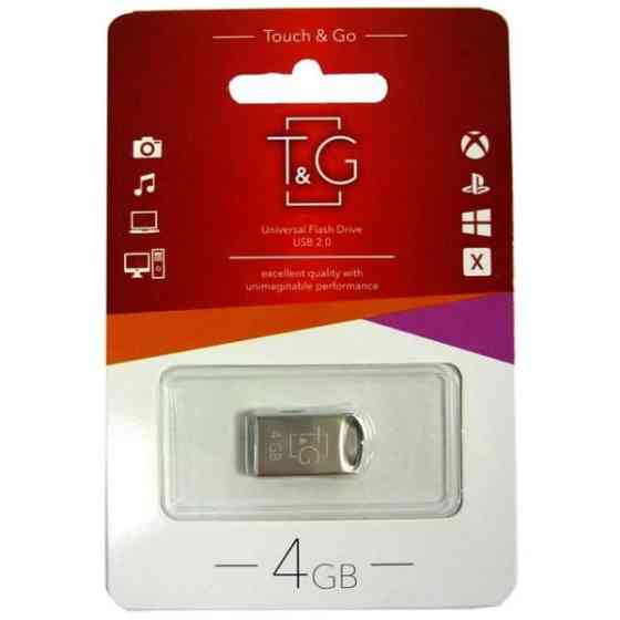 Флеш пам'ять T&G Short 105 4GB Metal Silver (TG105-4G) Харків