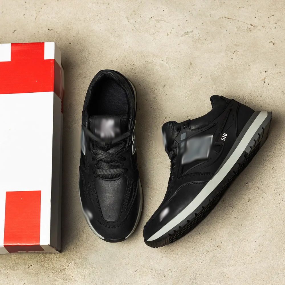 Мужские кожаные кроссовки  Clasic Black Київ - зображення 6