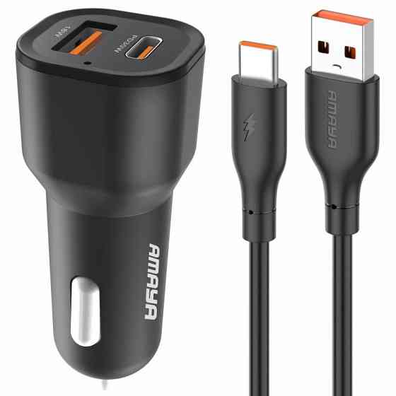 АЗУ Amaya ACC-06 PD30W+QC3.0 total 48W (1USB-A/1C) + кабель USB to Type-C Херсон