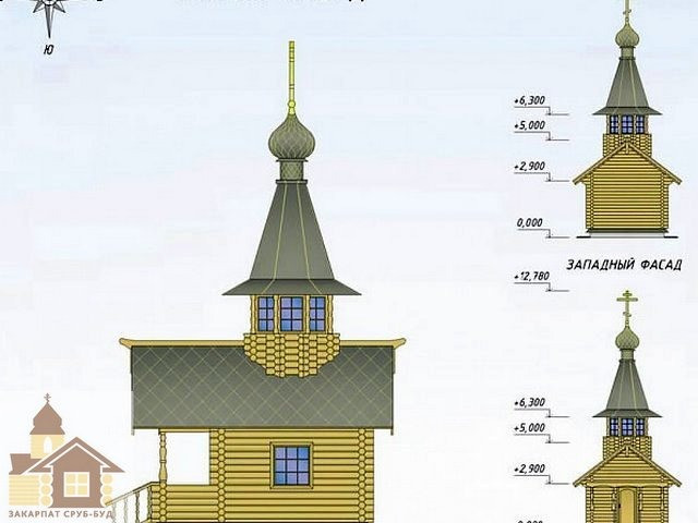 Купити зруб дерев’яного будинку під ключ – Закарпат Зруб-Буд Одеса - зображення 1