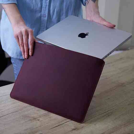 Чехол для ноутбука винтажный Incarne Gamma Plus MacBook Air 13" 2018-2025 gamma-plus-burgundy-vintag Київ