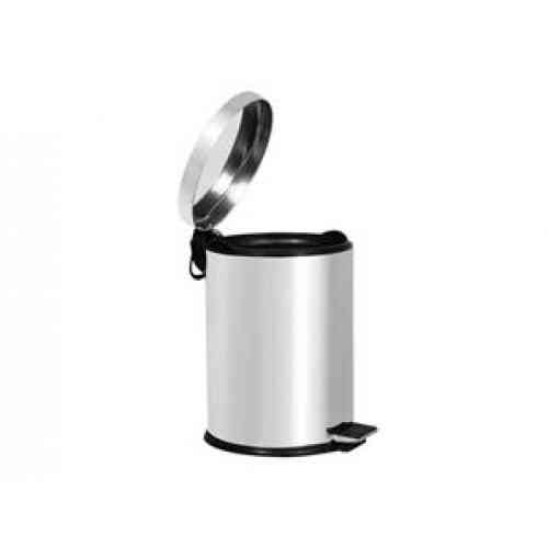 0102 Ведро из нержавеющей стали с педалью,5 л, глянец Київ