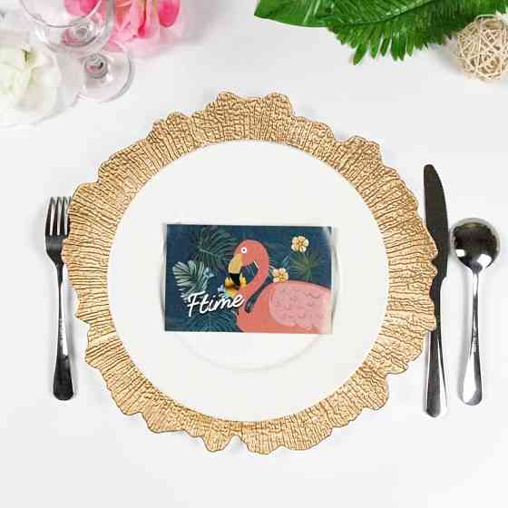 Подтарельник для сервировки Ø33см Leeseph золото 2 шт. Одеса