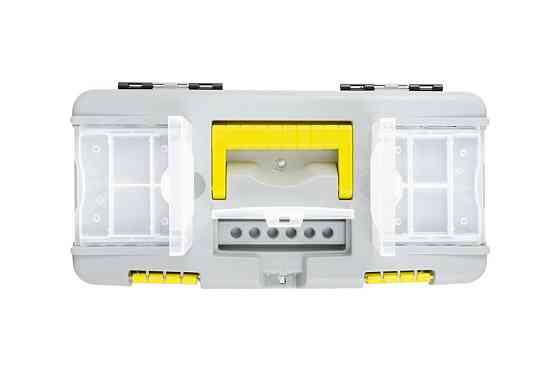 Ящик для инструментов MASTERTOOL с пластиковыми замками съемные органайзеры 12" 300х154х124 мм 79-28 Харків