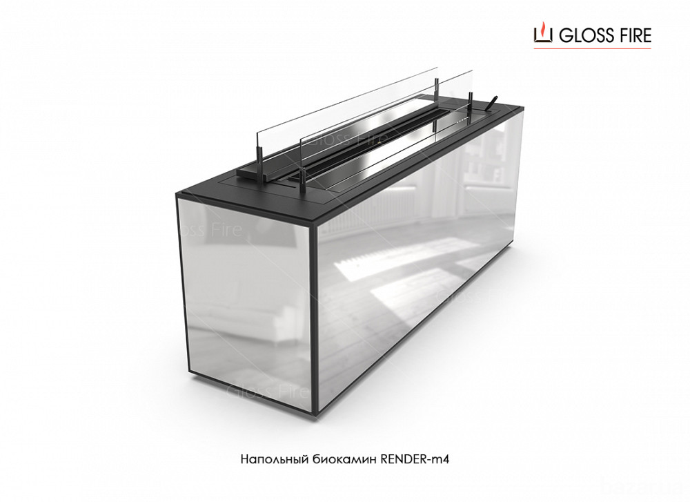 Підлоговий біокамін Render 900-m4 Gloss Fire Харків - зображення 3