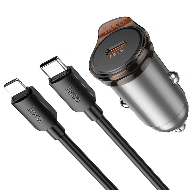 АЗУ Hoco NZ16 Rigorous PD30W (1USB-C) + кабель Type-C to Lightning Херсон - зображення 3
