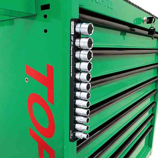 Держатель планка магнитная для головок 3/8"*280*12PCS  TOPTUL PBKB3B2612 Харьков