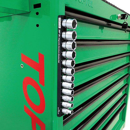 Держатель планка магнитная для головок 3/8"*280*12PCS  TOPTUL PBKB3B2612 Харьков - изображение 3