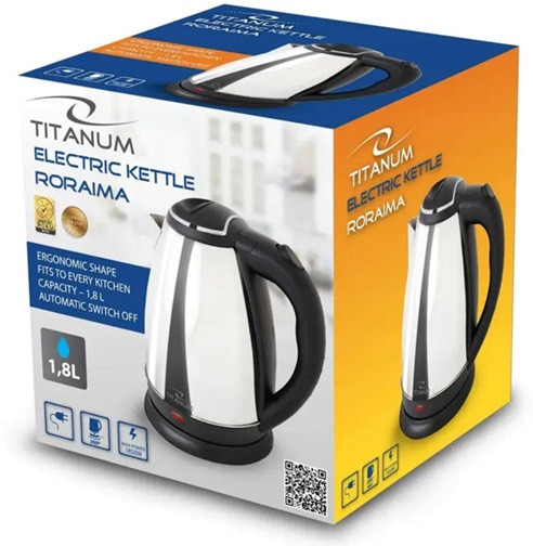 Электрочайник Esperanza Titanum Roraima TKK001S 1.8 л серебристый Киев - изображение 2