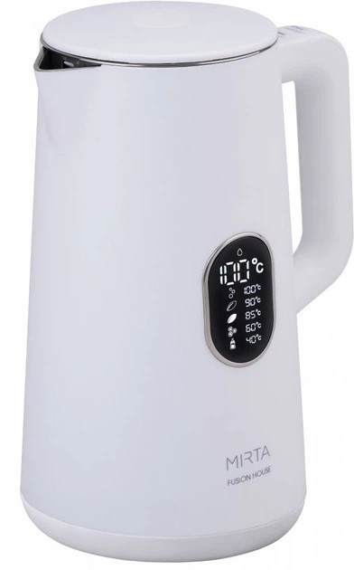 Электрочайник Mirta KT-1000W 1.5 л белый Київ - зображення 2