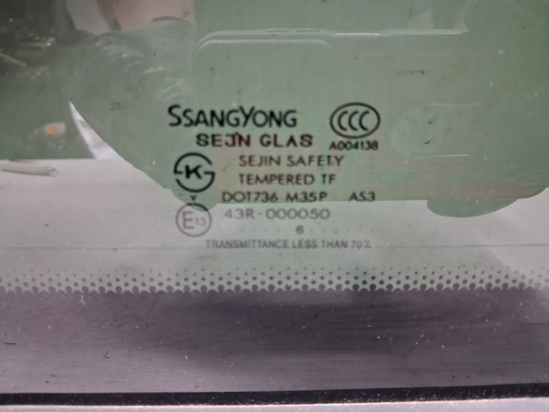 Стекло в кузов заднее правое SsangYong Actyon CJ 2.0 DIESEL D20DT 2005 (б/у) Київ - зображення 2