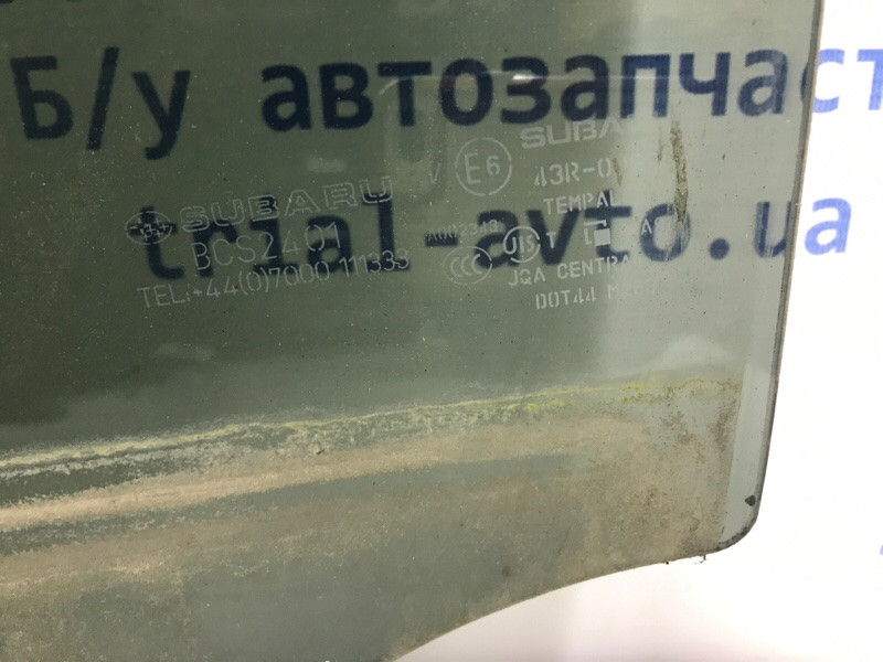 Стекло двери заднее левое Subaru Outback BS 2.0 DIESEL EE20Z 2014 (б/у) Київ - зображення 3