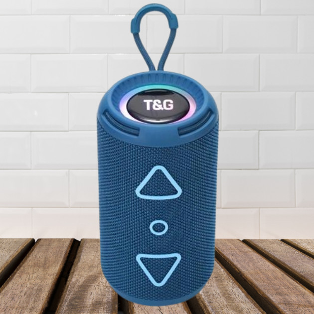 Колонка портативная Bluetooth T&G TG656 blue синяя Київ - зображення 1