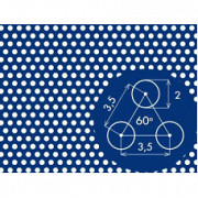 Перфорированный лист НЕРЖАВЕЙКА 1,0х1000х2000 Киев