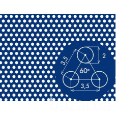 Перфорированный лист НЕРЖАВЕЙКА 1,0х1000х2000 Киев - изображение 1