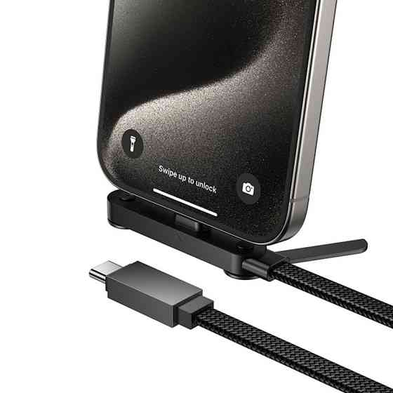 Дата кабель Hoco U150 Exquisite side plug and stand Type-C to Type-C 60W (1.2m) Херсон