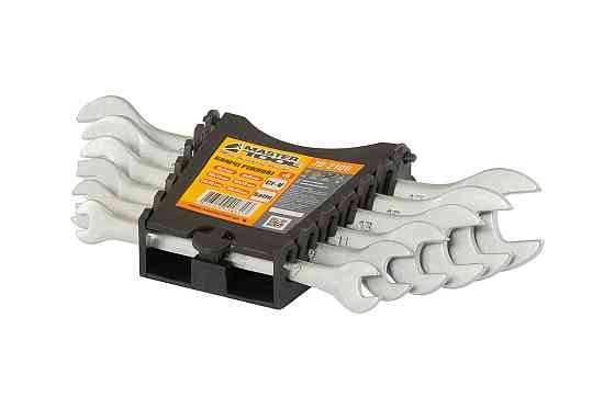 Ключи рожковые MASTERTOOL набор 6 шт (6-17 мм) CrV SATIN FINISH DIN3110 70-2106 Харків
