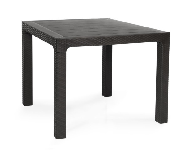 Стіл Олаф пластиковий ротанг 90*90 коричневий Дніпро - зображення 3