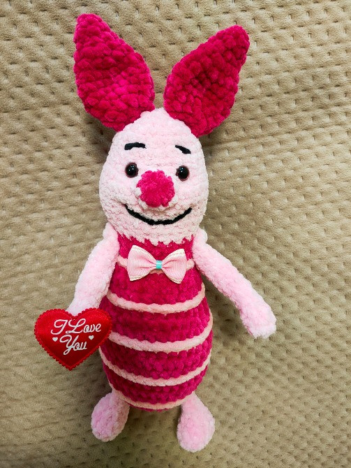 П'ятачок Хрюня поросятко герой  Вінні Пуха  іграшка м'яка в'язана Нововолынск - изображение 1