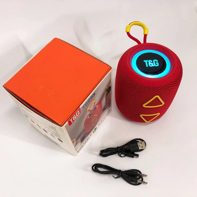 Колонка портативная Bluetooth T&G TG655 red красная Київ - зображення 7