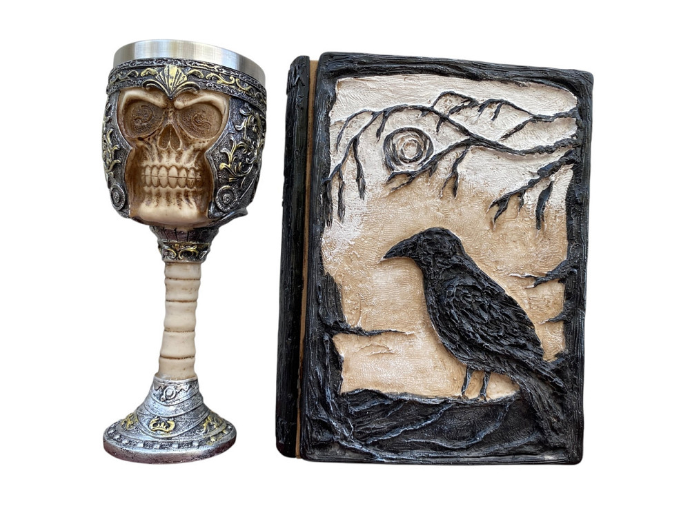 Подарочный набор Бокал 3 Череп в Шлеме и Блокнот 3 «Тень Ворона» Київ - зображення 3