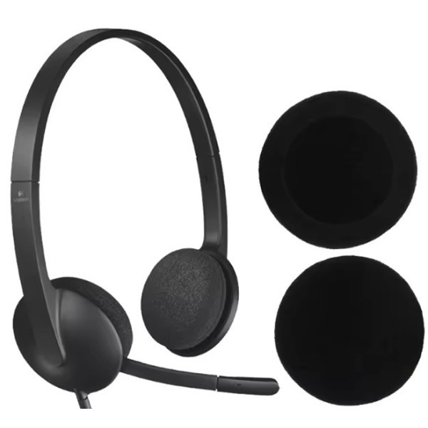DM Амбушюри Sponge Universal 50 mm для Logitech H330/H340/H600/H111/Sennheiser PX100/PX200 Black Харків - зображення 1